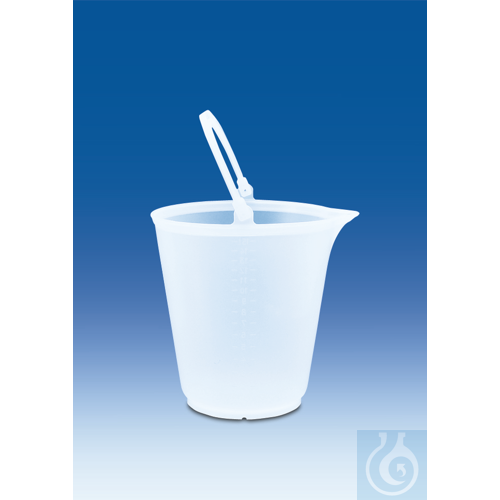 Image of Bucket, PP, with pouring lips, 12 l, graduated - Luminix Health