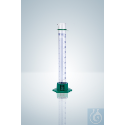 Image of MEASURING CYLINDER B 25 ML, POLY BASE, BLUE GRAD. - Luminix Health