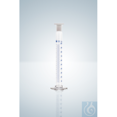 Image of MEASURING CYLINDERS B 250 ML, DURAN, POLY STOPPER, NS 29/32 - Luminix Health