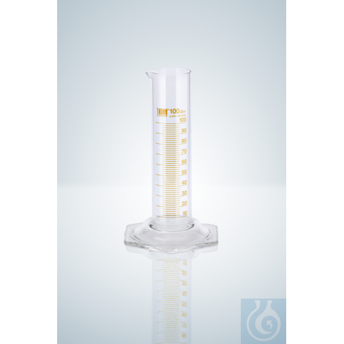 MEASURING CYLINDERS B 50 ML, LOW FORM, SHORT LINE,AMB. GRAD - Luminix Health