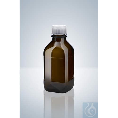 Image of AMBER GLASS BOTTLE 1000 ML - Luminix Health