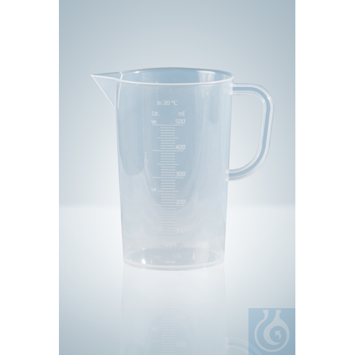 Image of MEASURING BEAKERS, PP, 5000 ML, EMBOSSED SCALE - Luminix Health
