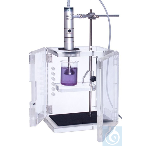 sound protection box, made of acrylic glass, with divisible rod Ø16mm, with - Luminix Health