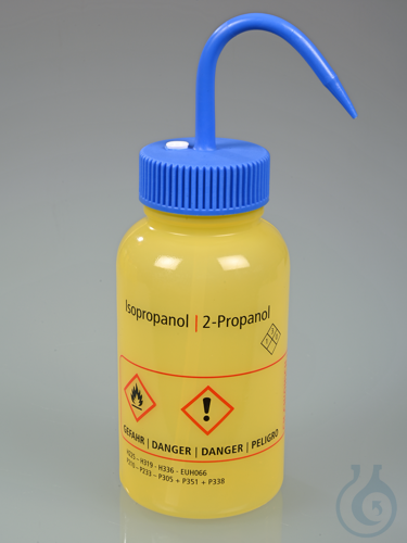 Safety wash bottle ''isopropanol'', LDPE, 500 ml