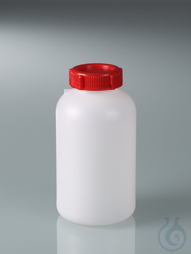Sealable wide-necked bottle, HDPE, 1000 ml, w/ cap