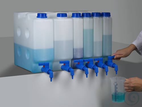 Compact jerrycan, w/ thread. connector 10l