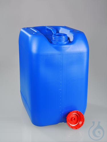 Jerrycan, HDPE blue, UN, DIN60, 20 l, w/ cap