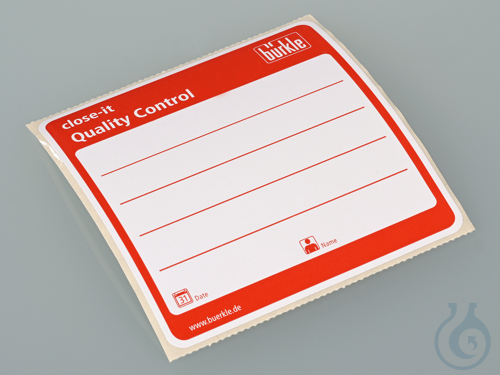 close-it control seal, 95x95 mm, red