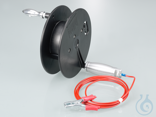 Manually-operated reel EX w/ grounding cable
