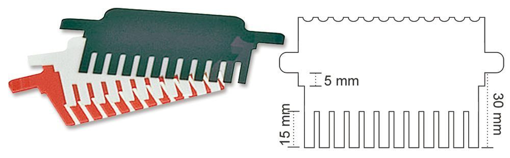 ROTIPHORESE® PROclamp MINI Comb, thickness 1.5 mm, 12 wells, 50 µl, 1 unit(s) - Luminix Health
