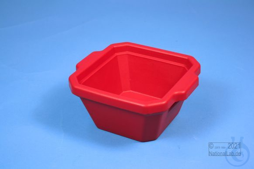Image of Thorbi Ice Tray, 1 litres, red, without lid, PVC. - Luminix Health