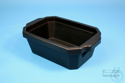 Image of Thorbi Ice Tray, 4 litres, black, without lid, PVC. - Luminix Health