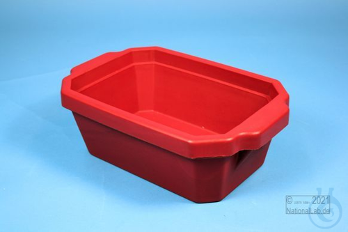 Image of Thorbi Ice Tray, 4 litres, red, without lid, PVC. - Luminix Health