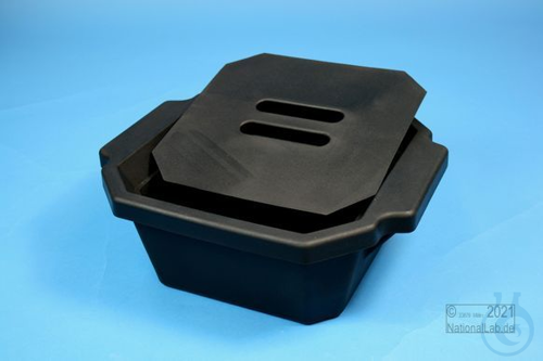 Thorbi Ice Bucket, 2,5 litres, black, with lid, PVC. - Luminix Health