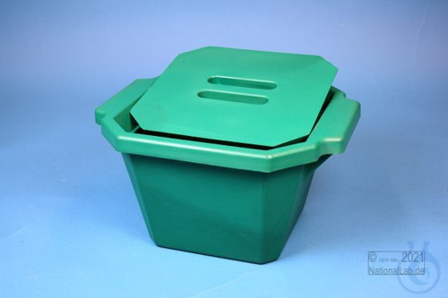 Thorbi Ice Bucket, 4,5 litres, green, with lid, PVC. - Luminix Health