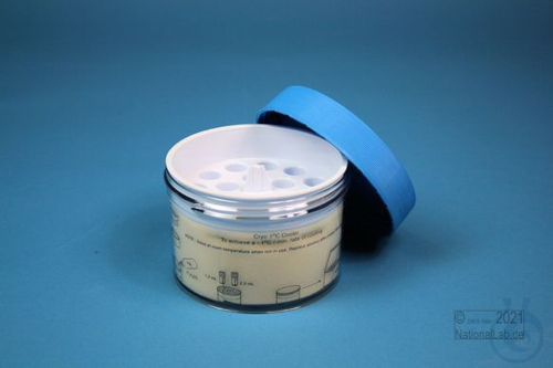 Cryo Freezer 1°C / natural, vial holder, for 18 vials of 1.0 ml up to 2.0 ml, - Luminix Health