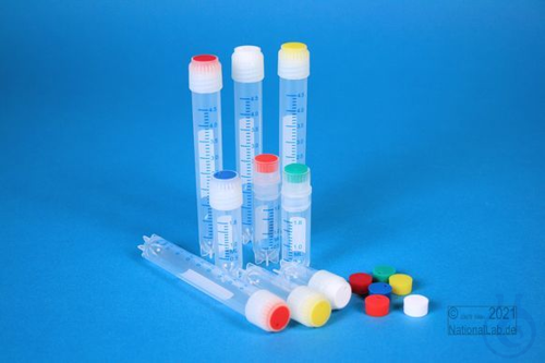 Image of Thorbi® colour inserts red for Kryo tubes. Pack 500 (5x100) pcs. - Luminix Health