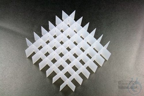 Image of EPPi® grid divider, 7x7 divider, height 30 mm, PP. Delivery in packaging unit - Luminix Health