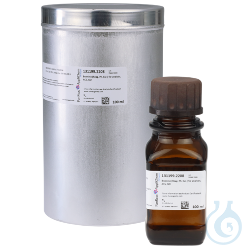 Bromine (Reag. Ph. Eur.) for analysis, ACS, ISO - Luminix Health