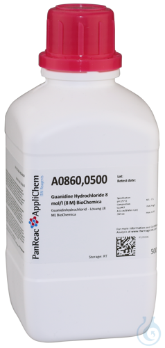 Image of Guanidine Hydrochloride solution (8 M) BioChemica - Luminix Health