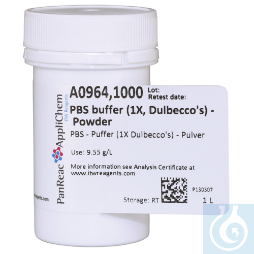 Image of PBS buffer (1X, Dulbecco's) - Powder - Luminix Health