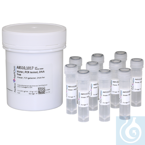 Water PCR tested, DNA free, for molecular biology, suited for qPCR - Luminix Health