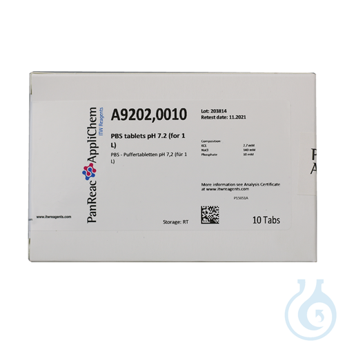 Image of PBS tablets pH 7.2 (for 1 L) - Luminix Health
