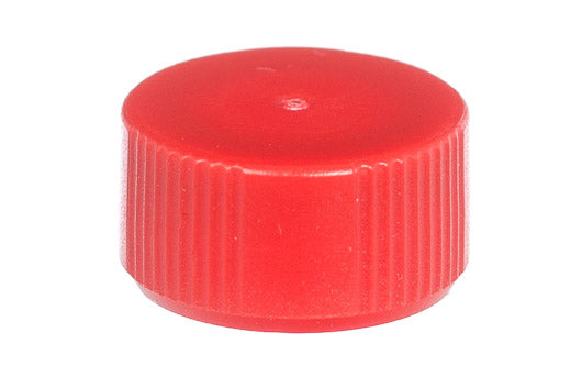 SCREW CAP, 12 MM, RED, WITH O-RING, FOR CAT.