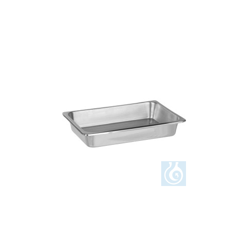 Abdampfschale aus Edelstahl mit Rand, 290x190x55mm - Luminix Health