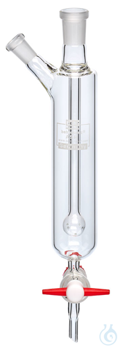 Image of ASH behrotest absorption vessel with stopcook volume up to 40 ml - Luminix Health