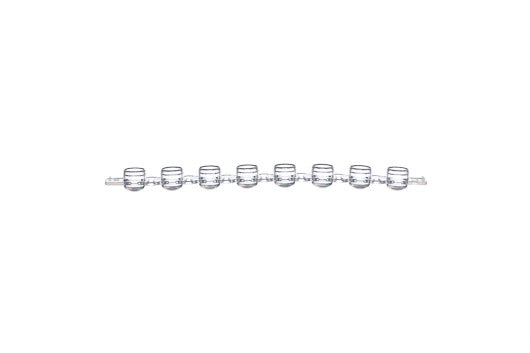 SAPPHIRE lid chain for 8-strips, PP, natural, GE