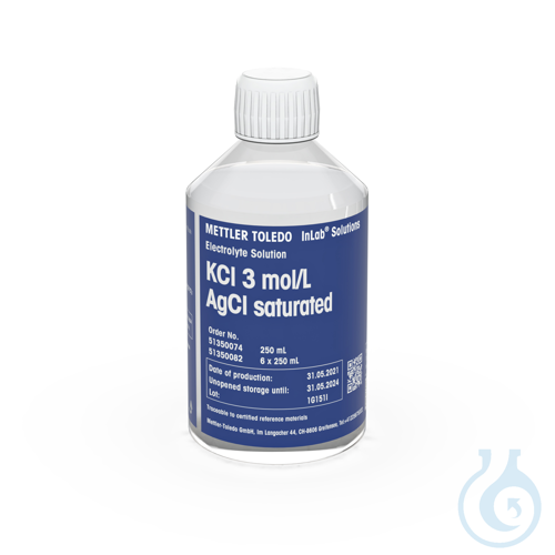 Electrolyte 3 mol/L KCl Sat AgCl, 250mL - Luminix Health