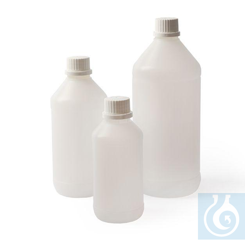 Narrow mouth bottles 50 ml, HDPE, tamper evident screw cap, Ø 36 x H 84 mm - Luminix Health