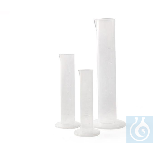 Measuring cylinder 1000 ml in PP, low form, embossed scale - Luminix Health