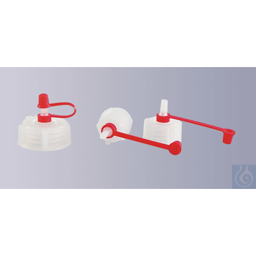 Screw cap PE with short dropper nozzle and nozzle cap, GL 25
