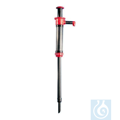 Image of Piston operated barrel pump, PP, telescopic suction rod, 2'' thread, stroke - Luminix Health