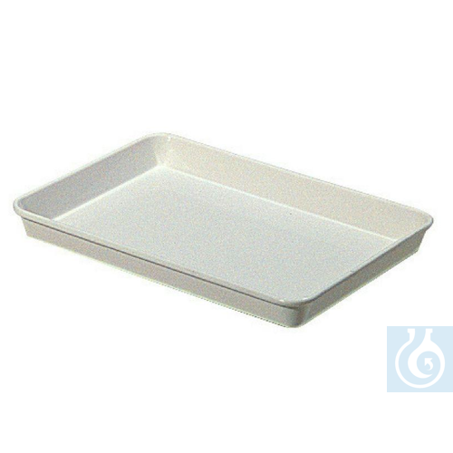 Instrument tray 450 x 320 x 40 mm white polystyrene, suitable for food - Luminix Health