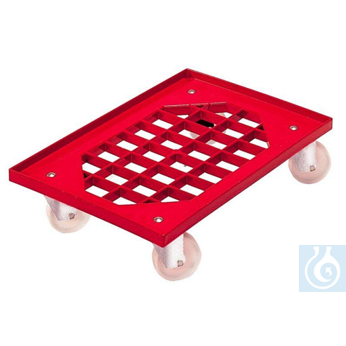 Trolley for Euronorm crates, 600 X 400 mm, Material: ABS - Luminix Health