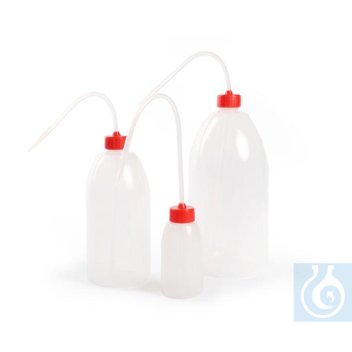 Image of Wash bottles 250 ml, LDPE, Ø 58 x H 218 mm. - Luminix Health