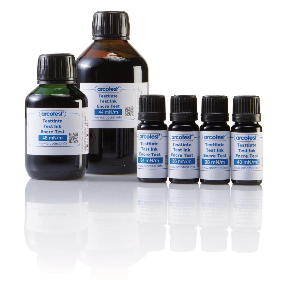 Test ink blue arcotest® 36 mN/m, with brush, 10 ml