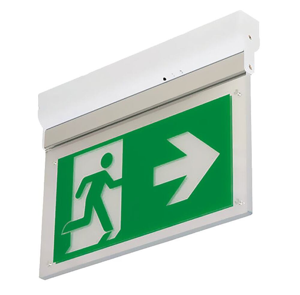 Escape route emergency lighting L-LUX Standard ECO, IP20, manual test function