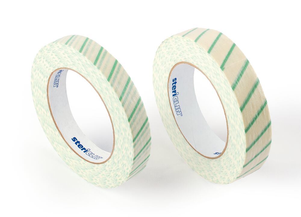 Sterile indicator strip stericlin® dry, hot-air indicator, 19 mm × 50 m