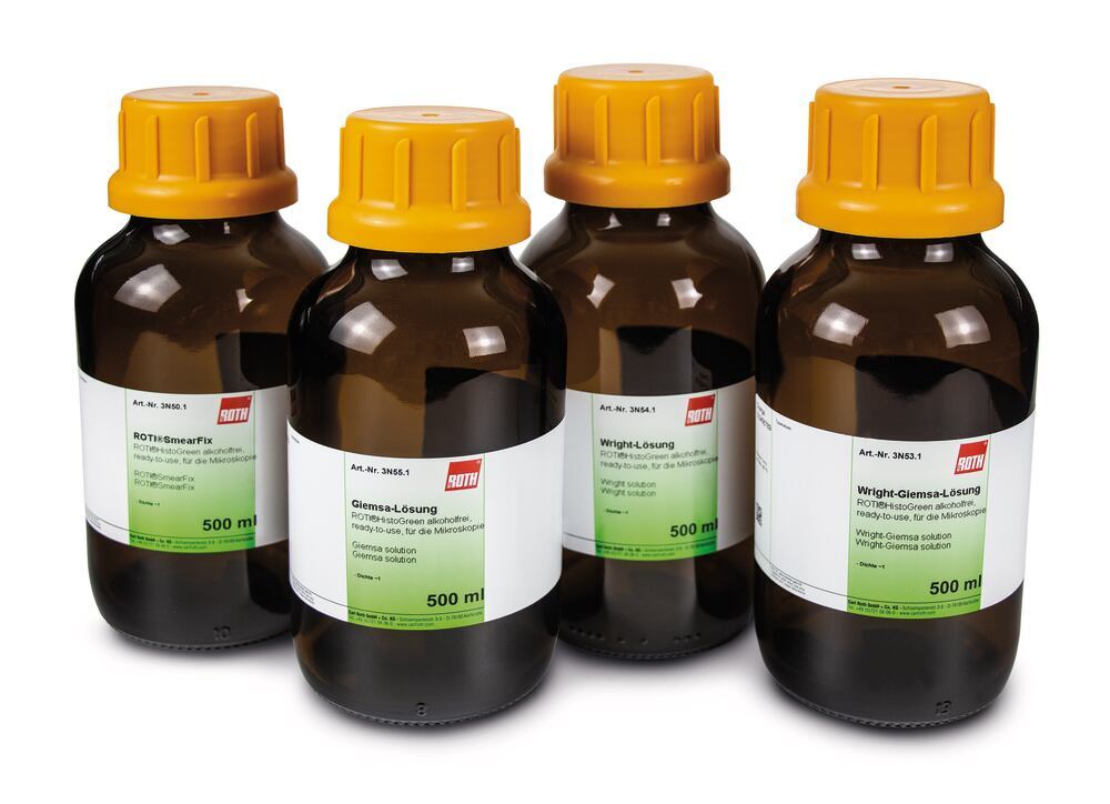 Wright-Giemsa solution, alcohol-free, ready-to-use, 500 ml