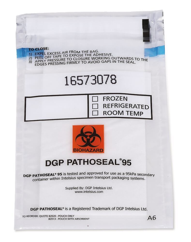 PathoSeal 95 mailing bags, A6, without absorbent pad, 500 pc(s)
