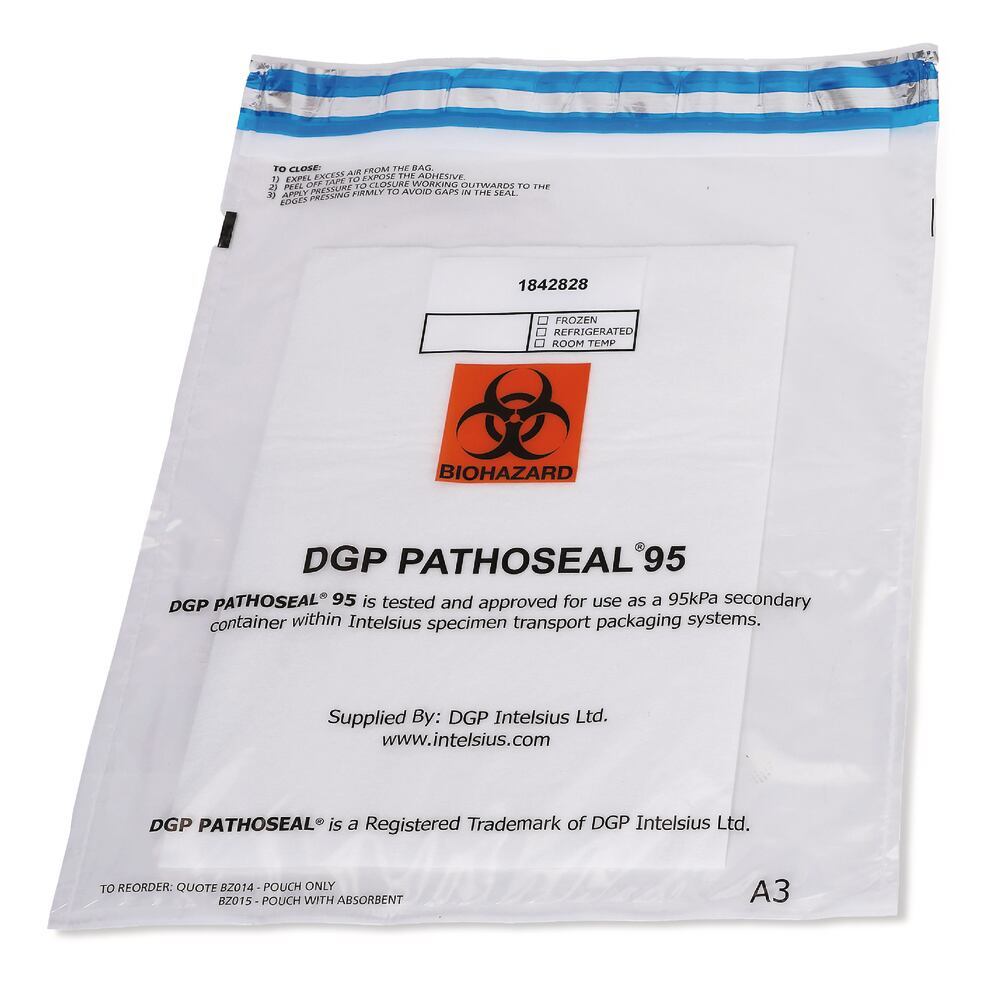PathoSeal 95 mailing bags, A3, without absorbent pad, 250 pc(s)