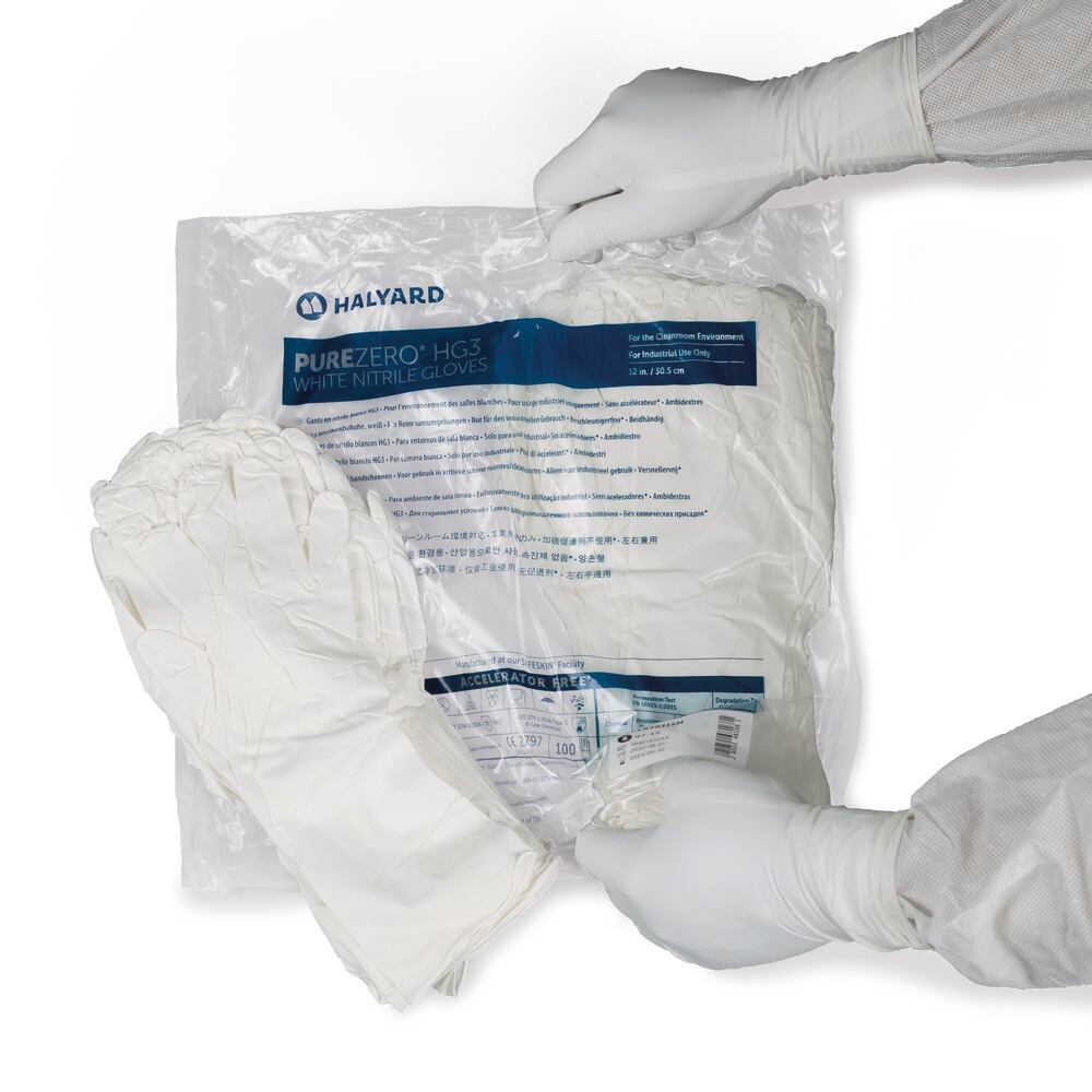 PUREZERO HG3 White disposable gloves, nitrile, size M, 100 pc(s)