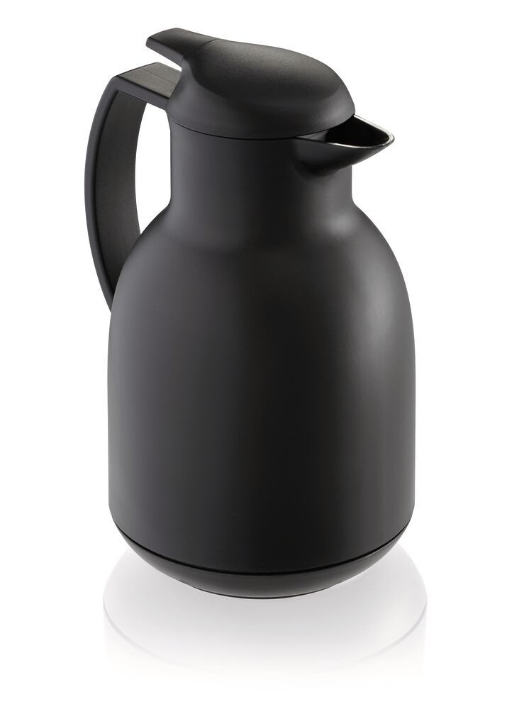 Bolero thermos jug with aroma button, black, 1 l