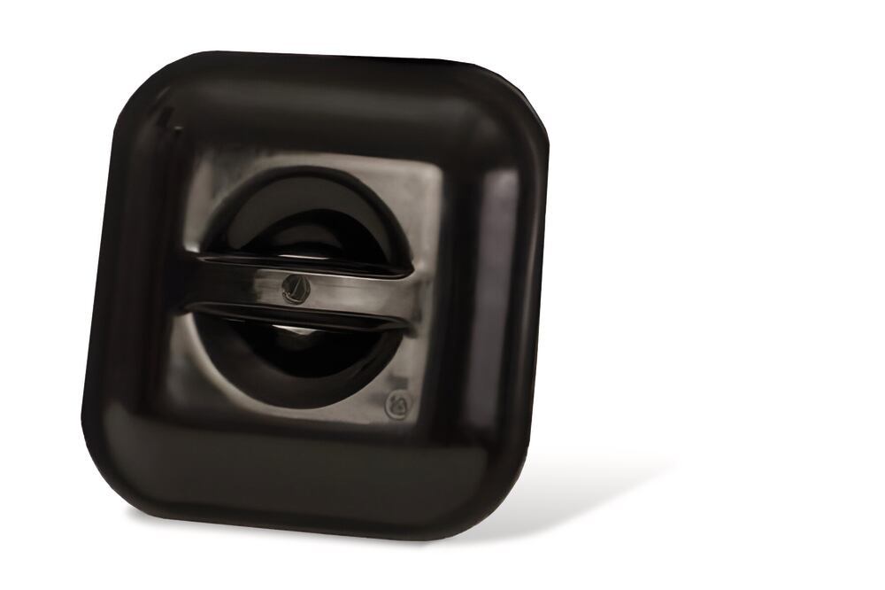Lid for industrial bucket, HDPE, rectangular, black