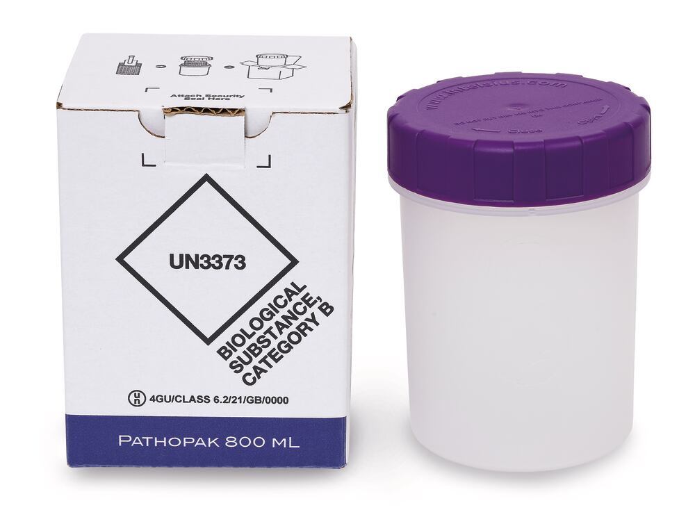 PathoPak transport packaging, 800 ml, 112 x 110 x 150 mm