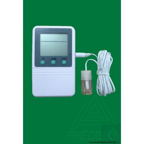 Electronic indoor-/outdoor thermom. ''Dual Therm Slow'', stores extreme values